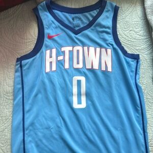 Used! Large Nike Swingman H-Town Jersey. Russell Westbrook